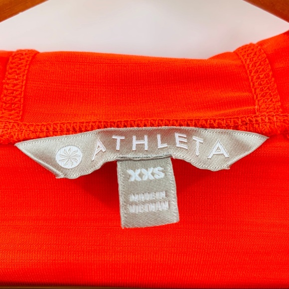 Athleta Bright Orange Full Zip Hoodie | XXS - Picture 2 of 7
